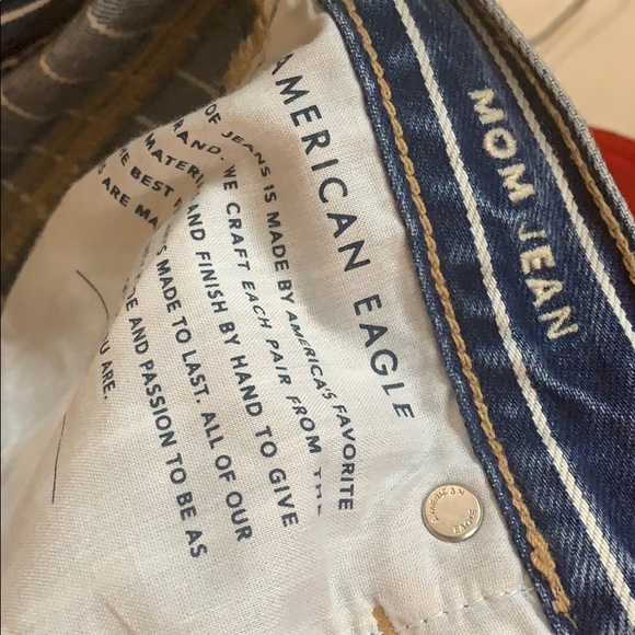 0321 American Eagle stripe jeans sz 6 - Picture 3 of 5